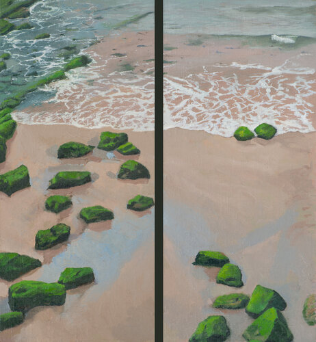 Piedras verdes II. (díptico). Juan Manuel Alvarez Cebrián