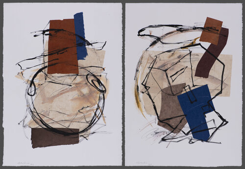 Territorios velados (díptico) by Juan Manuel Alvarez Cebrián, Painting for Sale on Singulart