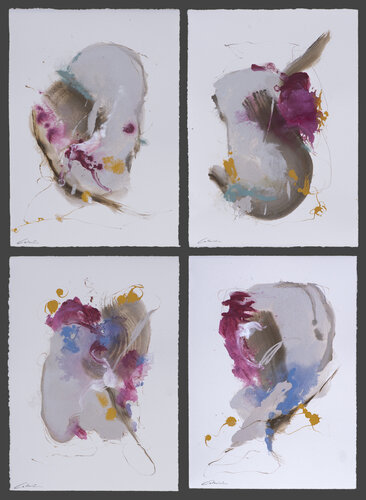 Susurros del color I-II-III-IV par Juan Manuel Alvarez Cebrián, Peinture en vente sur Singulart