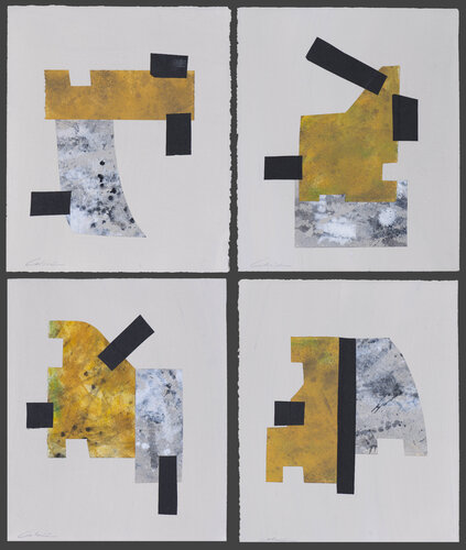 Planimetrías silenciosas. (4 piezas de 38x31,5 c/u) von Juan Manuel Alvarez Cebrián, Werk auf Papier kaufen auf Singulart