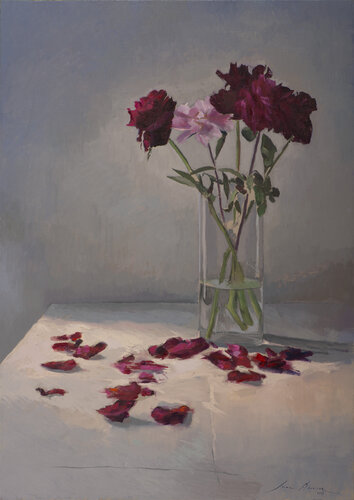 Peonias van Juan Manuel Alvarez Cebrián, Schilderij te koop op Singulart