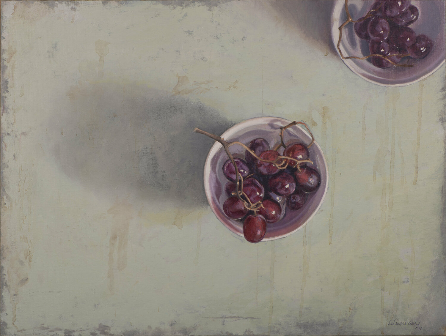 Tazones con uvas I Juan Manuel Alvarez Cebrián Originalgemälde zu verkaufen