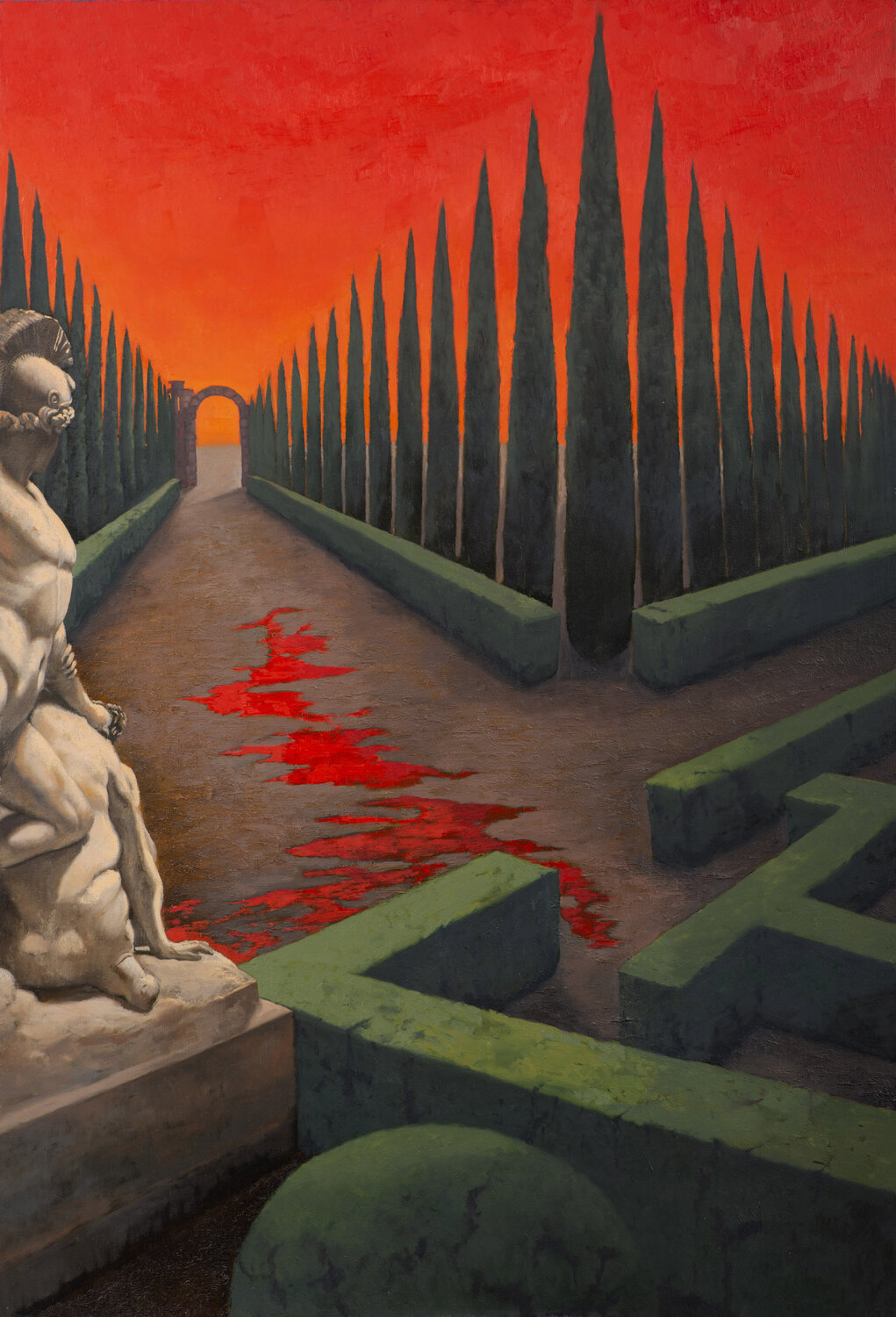 Dentro del jardín Juan Manuel Alvarez Cebrián Originalgemälde zu verkaufen
