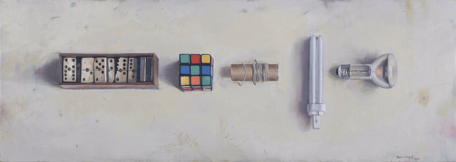 Composición lineal. Objetos Juan Manuel Alvarez Cebrián Originalgemälde zu verkaufen