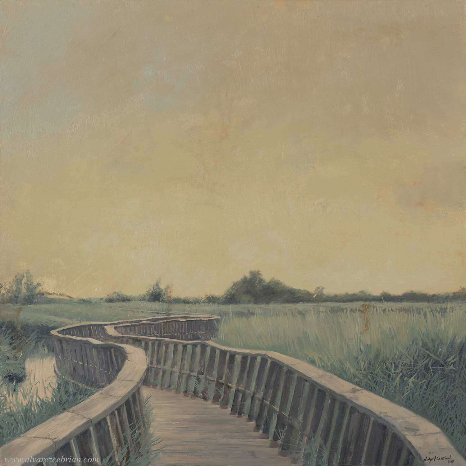 Puente nº 3 Juan Manuel Alvarez Cebrián Origineel schilderij te koop