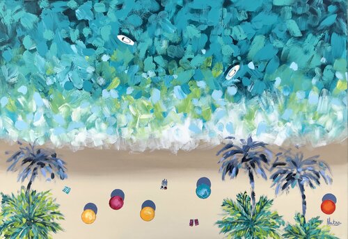 Happy Island par Natalia Nosek (NATXA), Peinture en vente sur Singulart