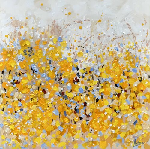 Dandelion & Cornflowers von Natalia Nosek (NATXA), Malerei kaufen auf Singulart