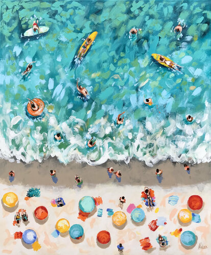 La Vie est Super par Natalia Nosek (NATXA), Peinture en vente sur Singulart