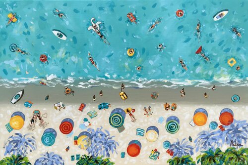 Dreamy Beach par Natalia Nosek (NATXA), Peinture en vente sur Singulart