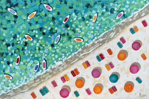 Paradise is now par Natalia Nosek (NATXA), Peinture en vente sur Singulart