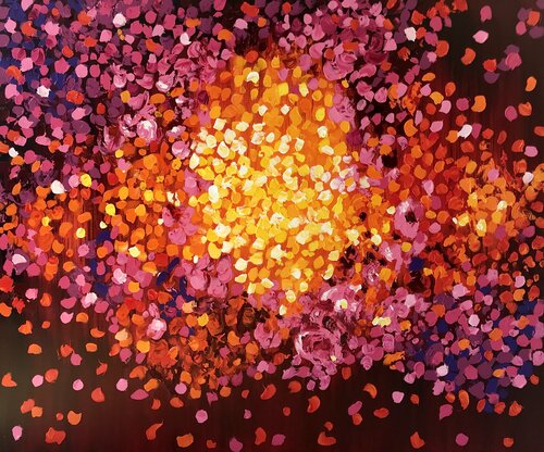 Bed of Roses par Natalia Nosek (NATXA), Peinture en vente sur Singulart
