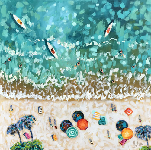 Happy Waves von Natalia Nosek (NATXA), Malerei kaufen auf Singulart