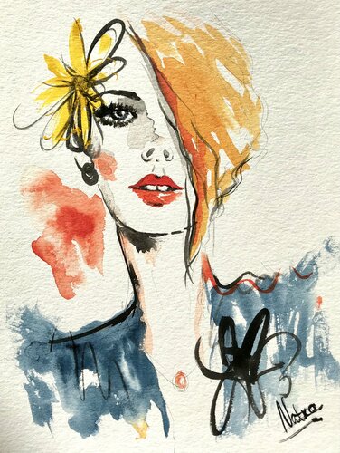 Glamour von Natalia Nosek (NATXA), Werk auf Papier kaufen auf Singulart