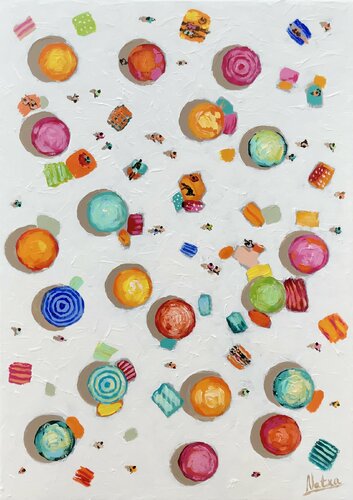 Rainbow Beach von Natalia Nosek (NATXA), Malerei kaufen auf Singulart