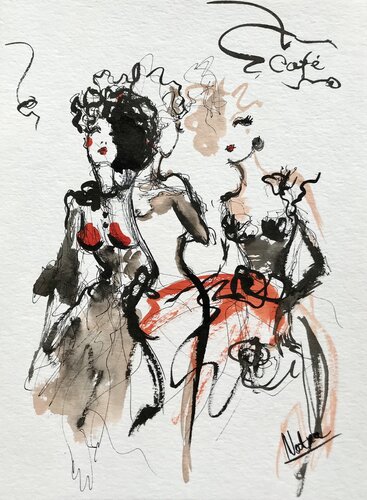 The three graces von Natalia Nosek (NATXA), Werk auf Papier kaufen auf Singulart