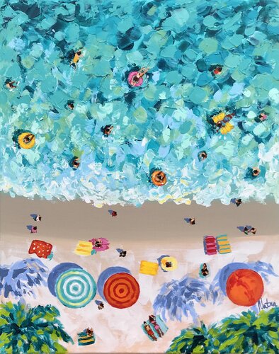 Holidays in Paradise par Natalia Nosek (NATXA), Peinture en vente sur Singulart