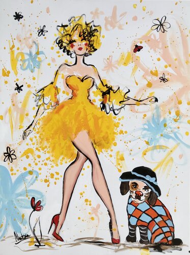 Mon ami et moi - 2 von Natalia Nosek (NATXA), Malerei kaufen auf Singulart