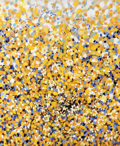 Daisies & Cornflowers von Natalia Nosek (NATXA), Malerei kaufen auf Singulart