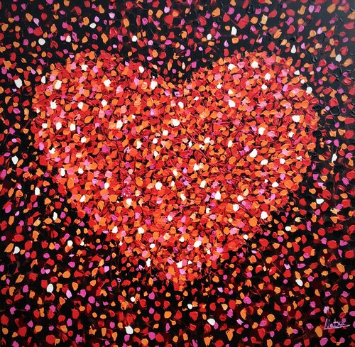 Heart on Fire von Natalia Nosek (NATXA), Malerei kaufen auf Singulart