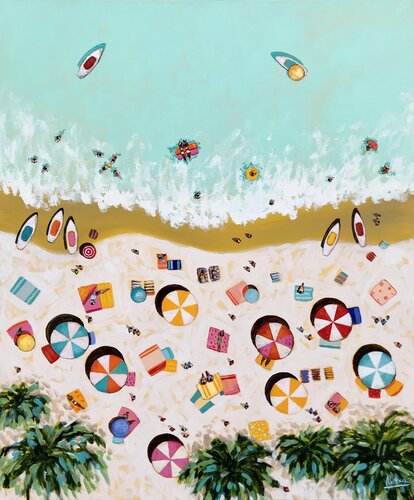 Life is a Beach von Natalia Nosek (NATXA), Malerei kaufen auf Singulart