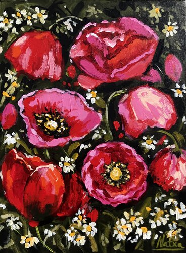 Cottage Garden di Natalia Nosek (NATXA), Pittura in vendita su Singulart