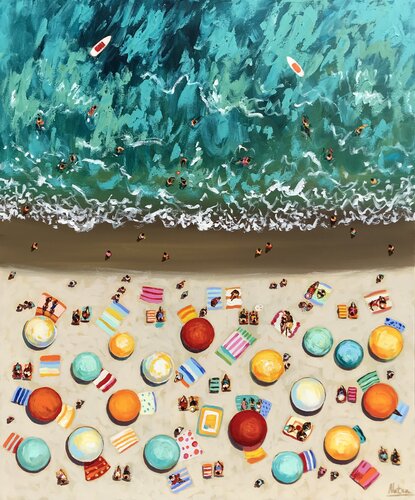 All You Need Is Beach von Natalia Nosek (NATXA), Malerei kaufen auf Singulart