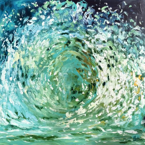Ocean’s Heart von Natalia Nosek (NATXA), Malerei kaufen auf Singulart