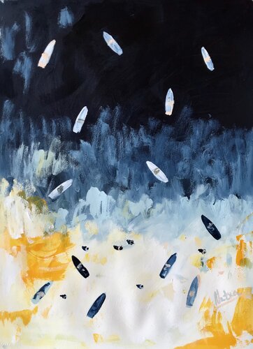 North Coast - 2 di Natalia Nosek (NATXA), Pittura in vendita su Singulart