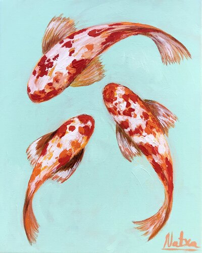 Joyful Waters von Natalia Nosek (NATXA), Malerei kaufen auf Singulart