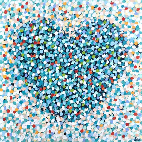 Happy Heart von Natalia Nosek (NATXA), Malerei kaufen auf Singulart