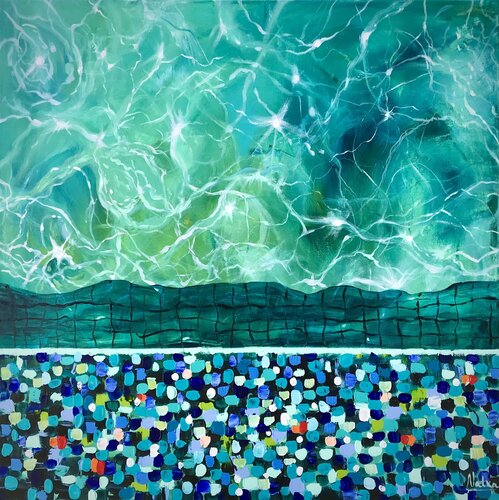 Swimming Pool von Natalia Nosek (NATXA), Malerei kaufen auf Singulart