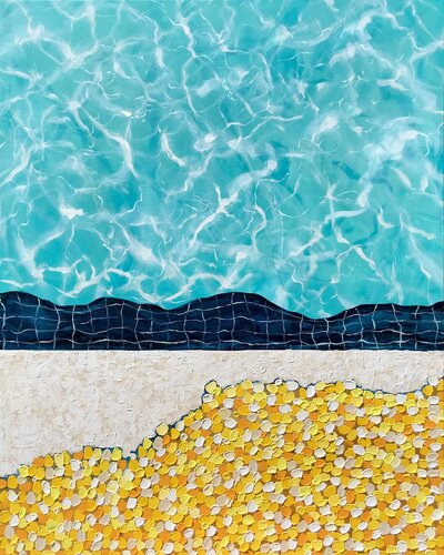 Swimming Pool, 2 von Natalia Nosek (NATXA), Malerei kaufen auf Singulart