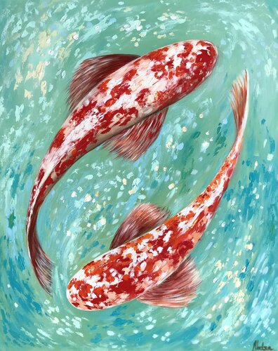 Underwater Love di Natalia Nosek (NATXA), Pittura in vendita su Singulart
