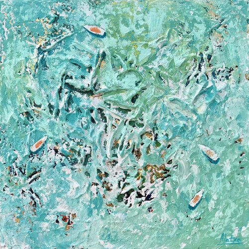 Golden Coast di Natalia Nosek (NATXA), Pittura in vendita su Singulart