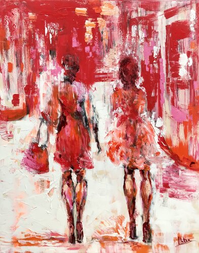 City Stroll von Natalia Nosek (NATXA), Malerei kaufen auf Singulart