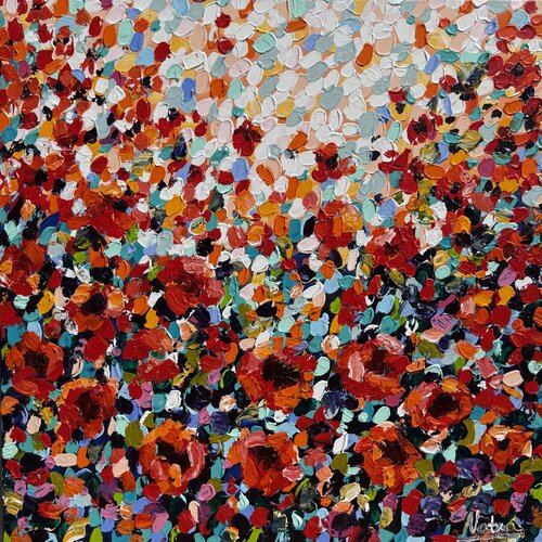 Late Summer Poppies by Natalia Nosek (NATXA), Painting for Sale on Singulart
