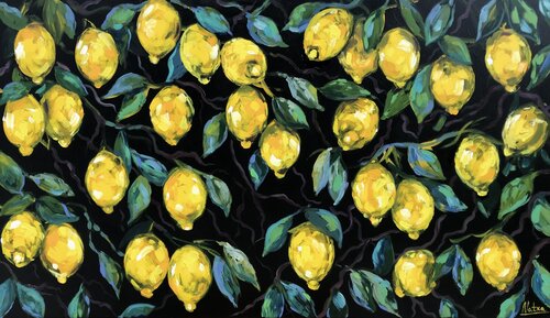 Golden Fruits von Natalia Nosek (NATXA), Malerei kaufen auf Singulart