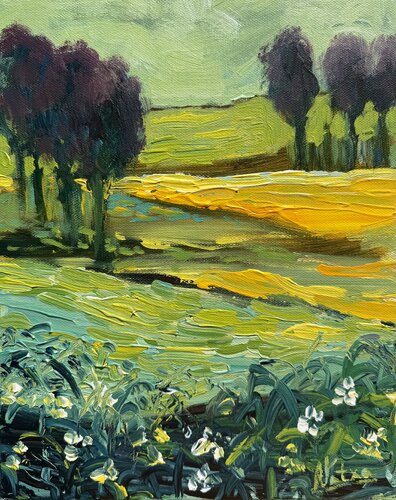 The Field That Waits von Natalia Nosek (NATXA), Malerei kaufen auf Singulart