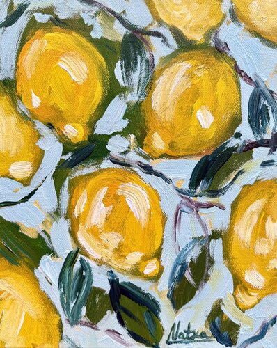 Lemons of Sicily von Natalia Nosek (NATXA), Malerei kaufen auf Singulart