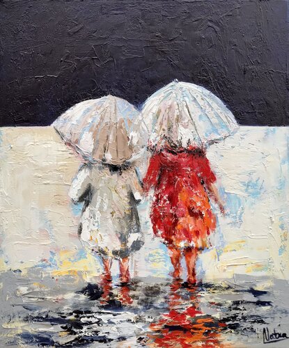 Barefoot in the Summer Rain by Natalia Nosek (NATXA), Painting for Sale on Singulart