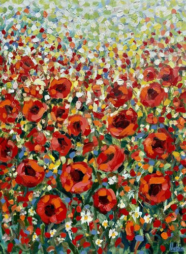 Poppies of Provence by Natalia Nosek (NATXA), Painting for Sale on Singulart