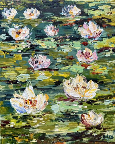 Stillness in Bloom von Natalia Nosek (NATXA), Malerei kaufen auf Singulart