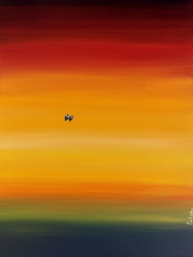 Sunset on the Beach von Natalia Nosek (NATXA), Malerei kaufen auf Singulart