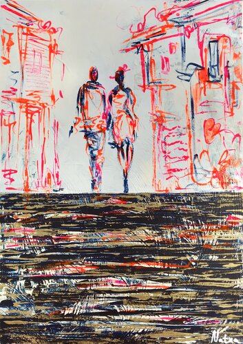 Neon City von Natalia Nosek (NATXA), Malerei kaufen auf Singulart