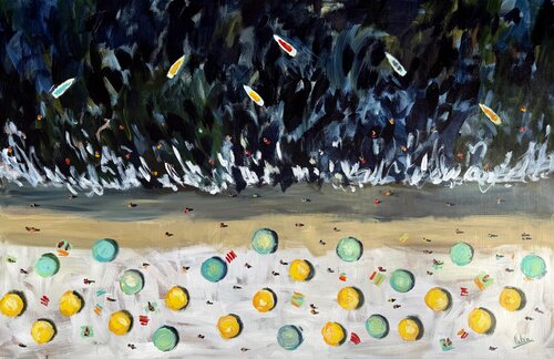 The Day at the Shore von Natalia Nosek (NATXA), Malerei kaufen auf Singulart
