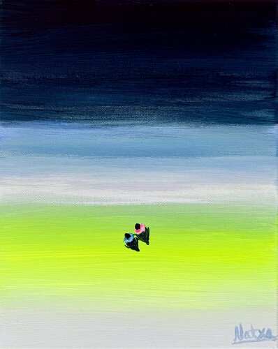 Lonely Beach von Natalia Nosek (NATXA), Malerei kaufen auf Singulart