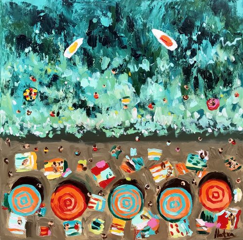 Seaside Joy von Natalia Nosek (NATXA), Malerei kaufen auf Singulart