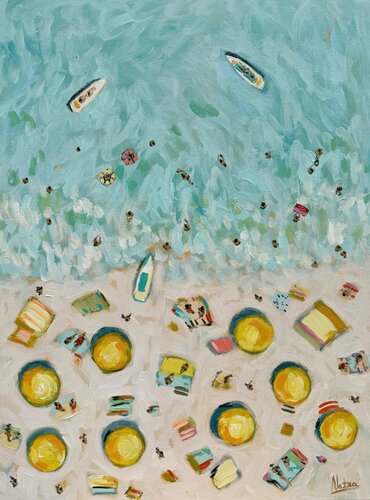 Blue Blue Beach von Natalia Nosek (NATXA), Malerei kaufen auf Singulart