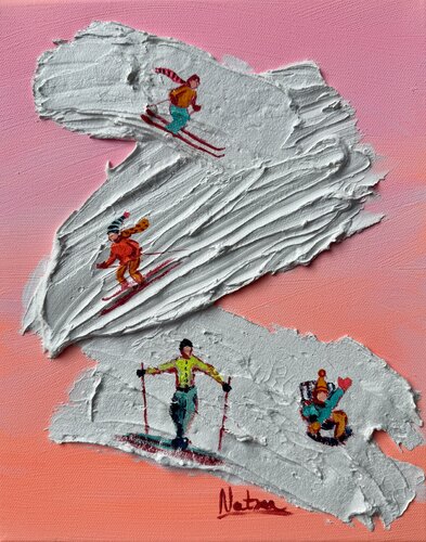 Sun, snow, fun von Natalia Nosek (NATXA), Malerei kaufen auf Singulart