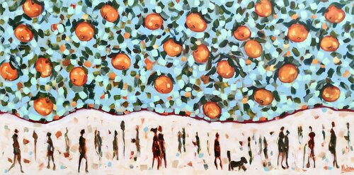 Tangerine Sky by Natalia Nosek (NATXA), Painting for Sale on Singulart